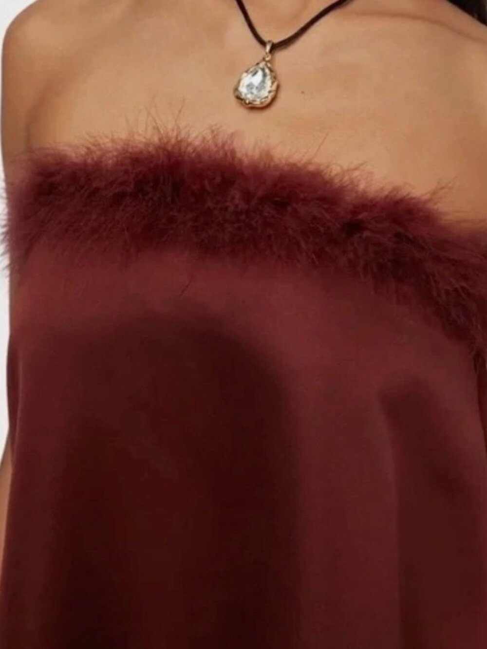 Weworewhat Dutchess Satin Mini Dress NWT - Picture 3 of 4